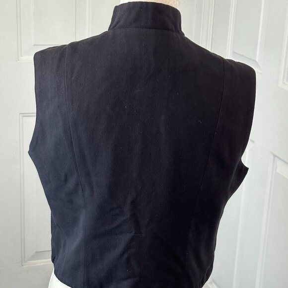 Vintage Scott Taylor Military Vest Rayon & Wool 21 Silver Buttons USA Sz Medium - Picture 10 of 14